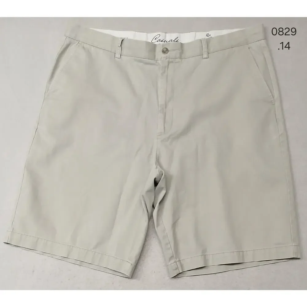Rountree & Yorke Casuals (42W) Mens Beige Khaki Chino Shorts - Picture 1 of 12
